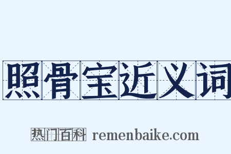 照骨宝近义词是什么意思的图片